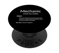 Definizione del dizionario meccanico Tecnico di riparazione automobilistica PopSockets PopGrip Adesivo
