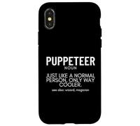 Definizione di burattinaio Proud Funny Puppet Master Custodia per iPhone X/XS