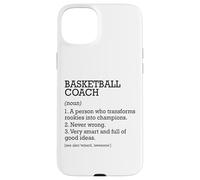 Definizione di lavoro allenatore di basket personalizzato divertente Custodia per iPhone 15 Plus