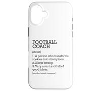 Definizione di lavoro allenatore di calcio personalizzato divertente Custodia per iPhone 16 Plus