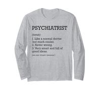 Definizione di lavoro psichiatra psichiatra divertente personalizzato Maglia a Manica