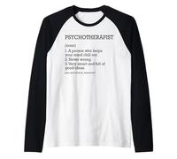 Definizione di Lavoro psicoterapeuta Psicoterapia Personalizzata Maglia con Maniche Raglan