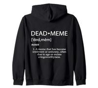 Definizione di Meme Morto Divertente Cultura Internet per Adulti Meme Morto Felpa con Cappuccio
