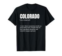Definizione Divertente Colorado State Mountains Maglietta