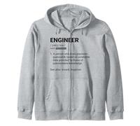 Definizione Ingegnere Divertente Sarcastico STEM Nerd Scienza Matematica Felpa con Cappuccio