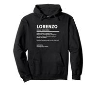 Definizione Lorenzo Nome Detto Lorenzo Nome Lorenzo Felpa con Cappuccio