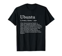 Definizione UBUNTU - Cultura africana Zulu Xhosa Sud Africa Maglietta