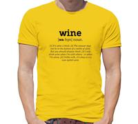 Definizione Vino - T-Shirt - Divertente Rosso Bianco Pinot Bevitore Love Pub