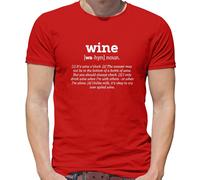 Definizione Vino - T-Shirt - Divertente Rosso Bianco Pinot Bevitore Love Pub