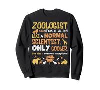 Definizione zoologo Divertente zoologo Scienza Amante degli Animali Felpa