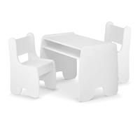 defiPad® Tavolino Bambini con 2 Sedie | Elegante Tavolo Contenitore con Comoda Sedia | Tavolino e Sedie per Bambini | Mobili per Cameretta e Stanza dei Giochi