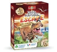 Défis Nature Escape-Il mistero dei Dinosauri-Due indagini da Risolvere Grazie Incluse-Gioco di Carte da 1 a 3 Giocatori-7 Anni, Prodotto in Francia, 660570, Multicolore