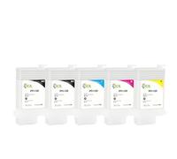 DEFIYAN Cartuccia d'inchiostro ricaricabile PFI-120 compatibile con TM-200 TM-205 TM-300 Set da 130 ml di 5 colori con chip permanenti