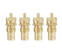 Deflatore per pneumatici regolabile, 4 pezzi, in ottone resistente, automatico, 0-60 psi, per fuoristrada, auto, camion, moto, accessorio per aria verso il basso