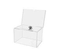 Deflect-o - Caja para sugerencias o propinas (con cierre), transparente