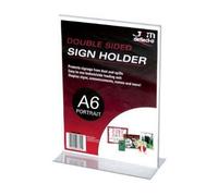 Deflect-O Portadocumenti verticale fronte-retro A6 Costruzione in plastica trasp