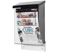 Deflecto 790711 Prospektbox Porta depliant Trasparente DIN A5 1 pz. (L x A x P