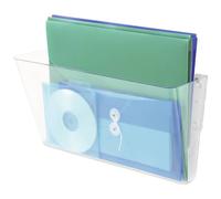 Deflecto 73101 DocuPocket Porta depliant da parete Trasparente DIN A4 orizzont