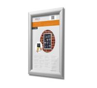 Deflecto Formato A3 con cornice a scatto resistente all'acqua con profilo da 25 mm, colore argento