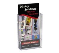 Deflecto Linking supporto da parete per brochure in plastica DL attraente design