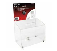 Deflecto Scatola per commenti elettorali orizzontali A5 Plastica trasparente res