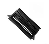 Deflettore 2 in 1, deflettore per pavimento, regolabile, 10 x 25 cm, per registro a pavimento e bocchetta di ventilazione a soffitto, in plastica ABS nera, per casa, ufficio, camper (2 bianchi)