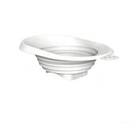 Deflettore a imbuto in silicone, a prova di perdite, per macchina per granite, con guida anti-fuoriuscita, montaggio a scatto per frullati proteici (bianco)