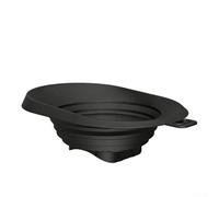 Deflettore a imbuto in silicone per macchina per granite, guida alla prevenzione delle fuoriuscite con fissaggio a scatto, parte lavabile in lavastoviglie per miscelare bevande (nero)