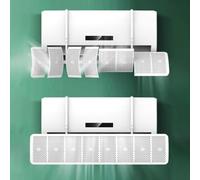 Deflettore a parete per condizionatore d'aria con 8 lame regolabili, aiuta a controllare la direzione dell'aria per evitare il soffiaggio diretto a freddo e offre varie opzioni di filtro (filtro a