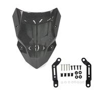 Deflettore Antivento Compatibile Con Per Z500 ABS SE 2024 2025 Parabrezza Visiera Viser Staffa Accessori Moto(Black2)