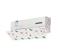 Deflettore aria condizionata, Deflettore d'aria regolabile for aria condizionata, universale for condizionatori da ufficio for interni, a farfalla(Dog)