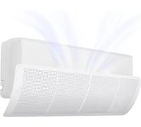 Deflettore Aria Condizionata Universale per Split a Parete - Regolabile a 180°, Anti Soffio Diretto, Protezione per Bambini, Anziani e Donne Incinte, Facile da Installare, Bianco