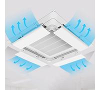 Deflettore Aria per Prese d'Aria da Soffitto per Ufficio, Ali Regolabili del Condizionatore d'Aria, Guida Microporosa in ABS per Il Vento Impedisce all'Aria di Soffiare Dritto Installazione Semplice