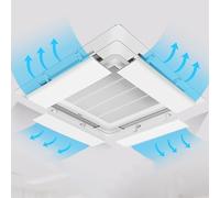 Deflettore Aria per Prese d'Aria da Soffitto per Ufficio, Ali Regolabili del Condizionatore d'Aria, Guida Microporosa in ABS per Il Vento Impedisce all'Aria di Soffiare Dritto Installazione Semplice
