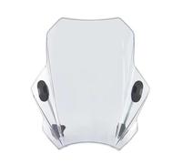 Deflettore Aria Universale Del Motociclo Manubrio Parabrezza Parabrezza Doppia Bolla Di Schermo Per YA&MA&HA Per MT07 MT09 MT25 SR400 R6 FZ07 FZ09 MT03(Clear Normal Style)