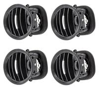 Deflettore Bocchette 'Aria Condizionata Per Opel Per ADAM Per CORSA D MK3 Per Vauxhall 13417363 2201099 Cromato/Nero A/C Air Vent Copertura Griglia Uscita(4 X Chrome)