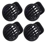Deflettore Bocchette 'Aria Condizionata Per Opel Per ADAM Per CORSA D MK3 Per Vauxhall 13417363 2201099 Nero/Cromo A/C Air Vent Copertura Griglia Di Uscita(4 X Black 1)