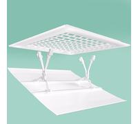 Deflettore Climatizzatore Deflettore Dell'aria Aria Condizionata Centralizzata Piastra Guida, Ufficio Hotel Universale (Color : Grid air outlet windshield, Size : 17.7X17.7IN/45X45CM)