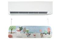 Deflettore Condizionatore Universale, Angolo Regolabile, Anti Diretto Blowing, Deflettore aria Fredda Condizionata per Casa Ufficio Colorato 90 x 27 cm