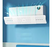 Deflettore Condizionatore Universale Aria Condizionata Condizionatori Deflettore Freddo/Calda, per Casa/Ufficio Anziani, Neonati, Donne in Gravidanza Condizionatore Bianco Regolabile Parabrezza