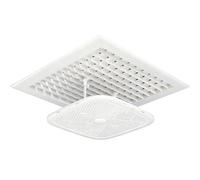 Deflettore Condizionatore Universale, Deflettore Aria Condizionata Quadrato per Bocchette a Soffitto, Angolo Regolabile, Evita il Flusso Diretto per Casa e Ufficio(60x60 cm/24x24 in)