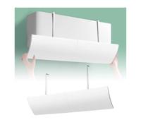 Deflettore Condizionatore Universale Regolabile per Parete - Parabrezza Aria Condizionata Protezione da Freddo/Caldo - Ideale per Casa, Ufficio, Anziani, Neonati e Donne in Gravidanza - Bianco