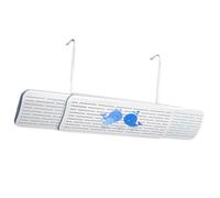 Deflettore da soffitto per ventilazione AC, scudo anti soffiaggio diretto per condizionatore d'aria - No Drilling Blocker sostituzione schermo angolo di 180 gradi per l'installazione della ventola del
