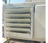 Deflettore del climatizzatore per unità Esterna,Deflettore di Uscita dell'Aria in Acciaio Inossidabile Paravento Anti-soffiaggio Diretto,Griglie di Protezione del condensatore del compressore CA