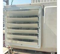 Deflettore del climatizzatore per unità Esterna,Deflettore di Uscita dell'Aria in Acciaio Inossidabile Paravento Anti-soffiaggio Diretto,Griglie di Protezione del condensatore del compressore CA