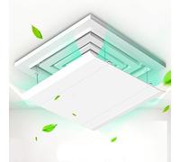 Deflettore del Condizionatore D'Aria for Aria Condizionata Centralizzata a Soffitto Inclinazione Regolabile Installazione Facile Impedisce All'Aria Fredda di Soffiare Dritta(Bianco)(60x60cm)