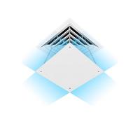 Deflettore del flusso d'aria per climatizzatore, Deflettore universale for bocchette da soffitto, quadrato, rotondo, 30x30-60x60 cm