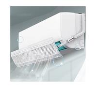 Deflettore dell'aria condizionata regolabile multiangolo, design dello sfiato del parabrezza per prevenire il soffio diretto per prevenire la condensa, adatto per soggiorno camera da letto bianco