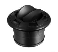 Deflettore dell'aria del riscaldatore 75 mm di uscita dell'aria calda pezzo per Webasto per Eberspacher, connettore per tubo di riscaldamento in plastica con griglie, nero, 10 x 4,5 cm (senza griglia)