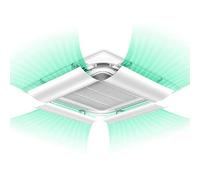 Deflettore di sfiato dell'aria condizionata centrale, deflettore di uscita dell'aria condizionata a soffitto anti-soffio diretto, deflettore regolabile del condizionatore d'aria